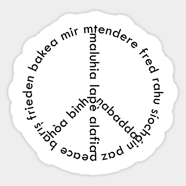 Peace Sticker by hedehede